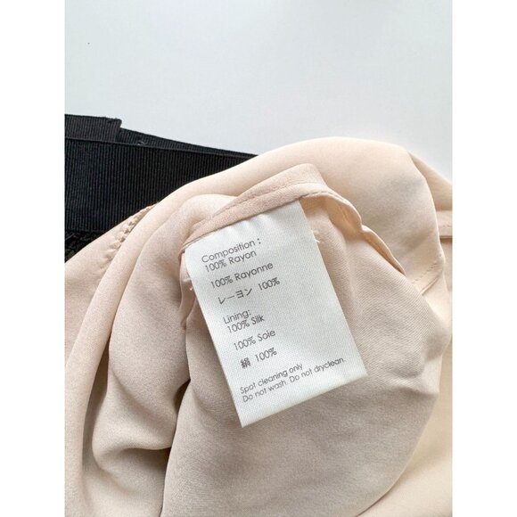 3.1 PHILLIP LIM Resort 2010 Black Nude Battenberg Lace Silk Mini Skirt, Size 6 - Picture 15 of 16